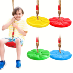 Octagonal Petal Disc Swing with Heavy-Duty Rope for Kids