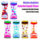 12-Pack Liquid Motion Bubbler Sensory Toys for Kids & Adults
