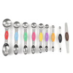9-Piece Magnetic Stainless Steel Measuring Spoons Set with Leveler