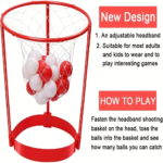 Headband Basketball Game Set Adjustable Net & 20 Balls