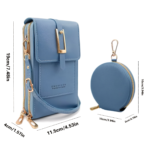 2-Piece Women's Crossbody Phone Bag & Multi-Slot Wallet Set